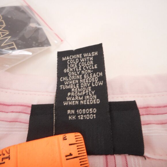Lane Bryant Button-up Shirt Size 18/20 Pink Striped Long Sleeve Cotton NWT - Picture 8 of 10